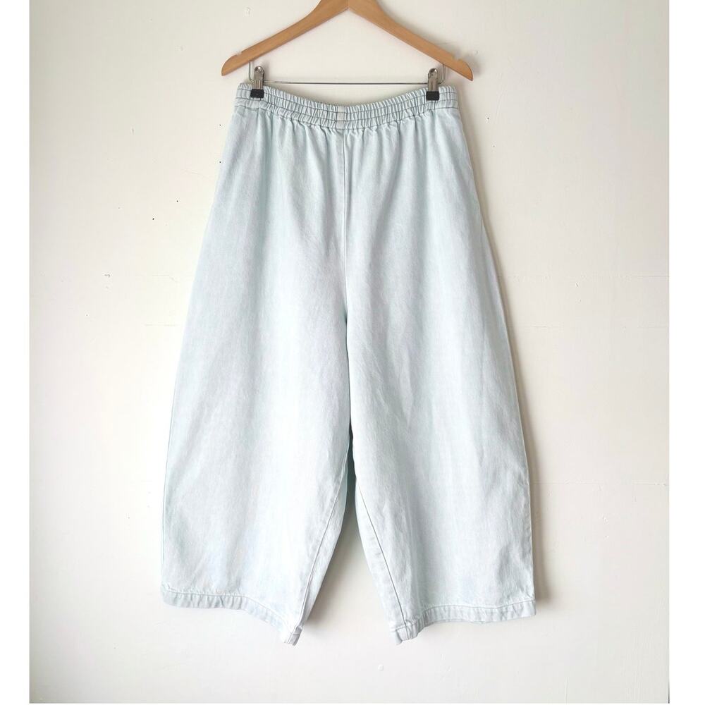 $265 Shaina Mote Balloon Jeans Made in USA Slow Fashion Minimalist Size Large